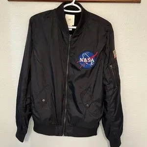 H M Jackets Coats Hm Nasa Bomber Jacket Poshmark
